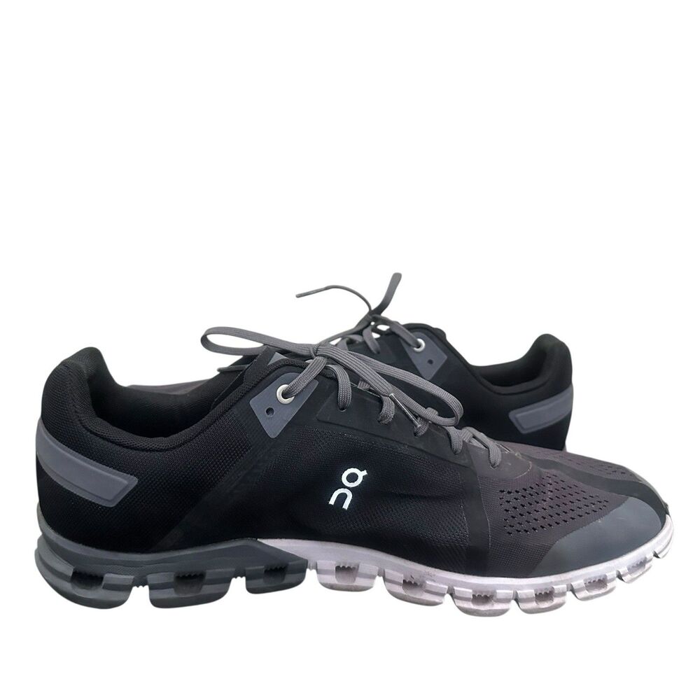 On Cloudflow 3.0 Shoes Mens 14 Gray Black Athletic Running Workout Sneakers - Picture 7 of 11